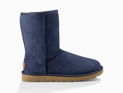 UGG Classic Short II Womens Classic Boots Navy - AU 64RM